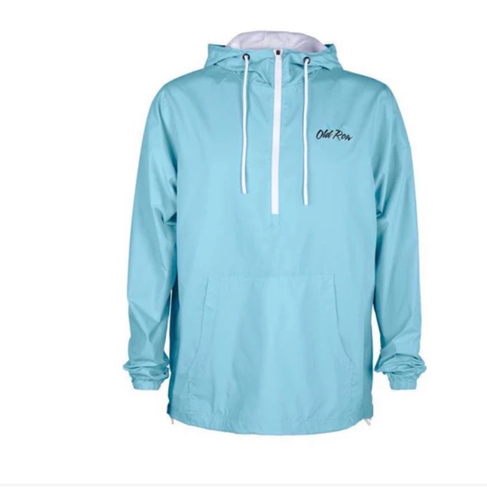 Old Row Packable Light Blue Windbreaker NWOT size large unisex